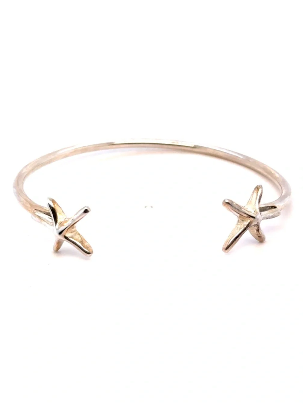 Sterling‎ Silver 925 Starfish Open Cuff Bracelet